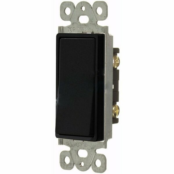 American Imaginations 15 AMP Rectangle Black Electrical Switch Plastic-Aluminum AI-36793